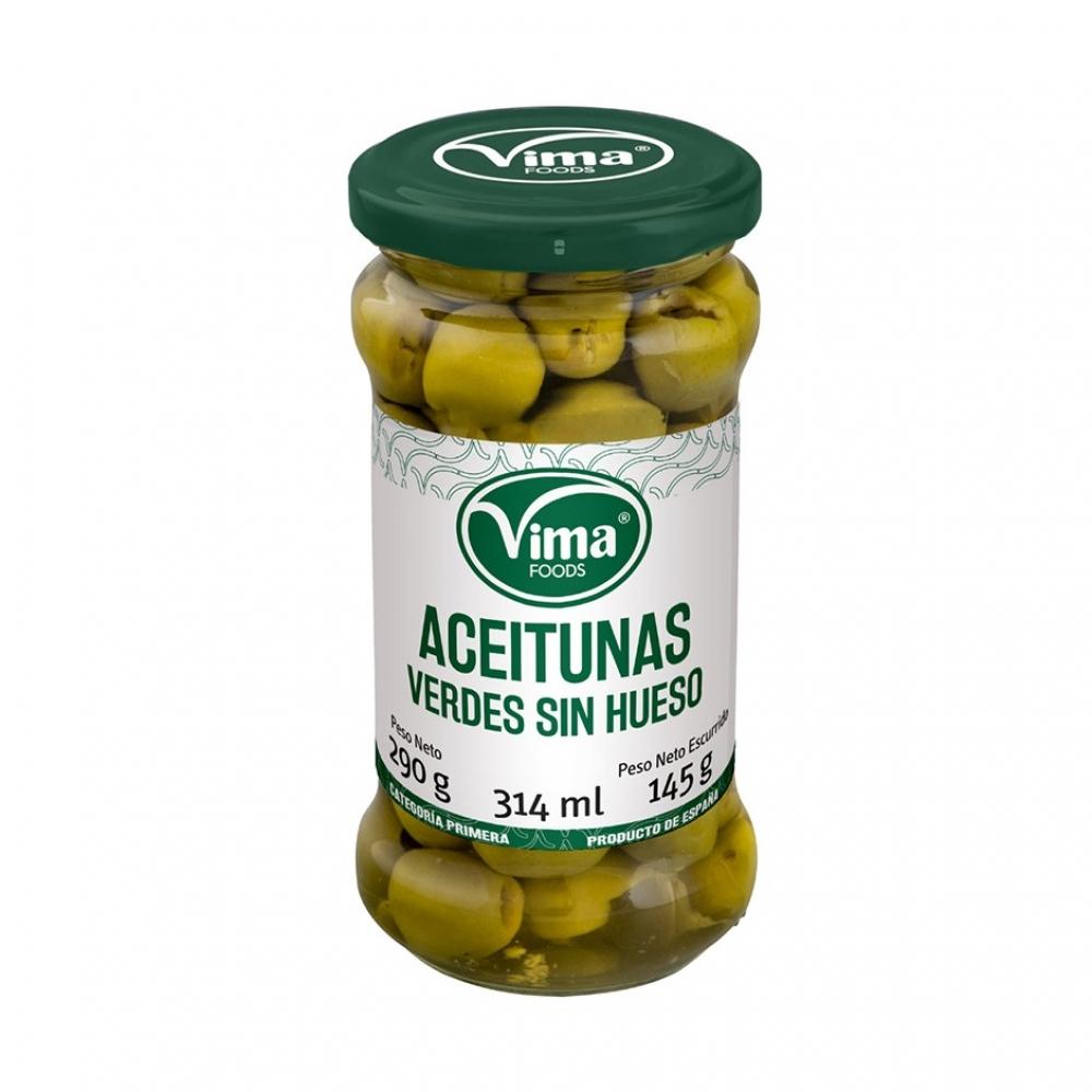 Aceitunas verdes sin hueso  Vima Foods (290 g / 10.23 oz)