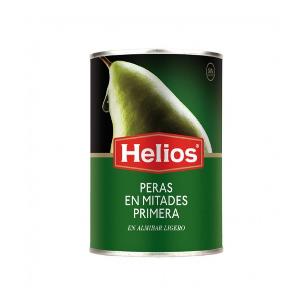 Peras en mitades en almíbar ligero Helios (420 / 14.80 oz)