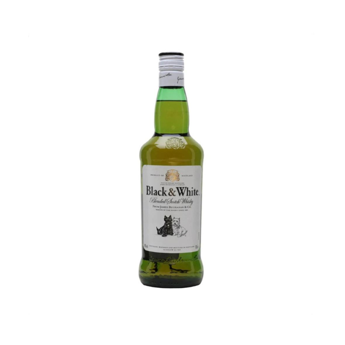 Whisky escocés Black y White (750 ml)