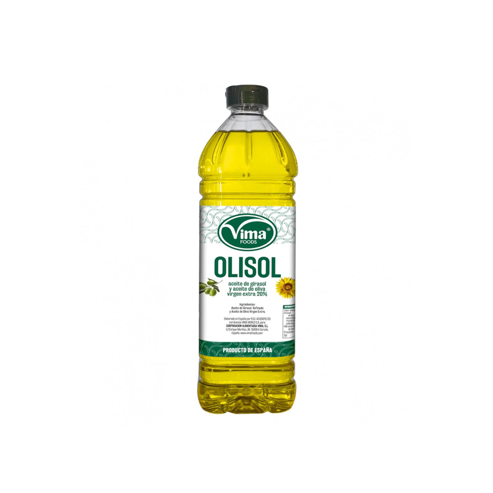 Aceite de girasol y aceite de oliva virgen extra 20% Vima Foods (1 L)