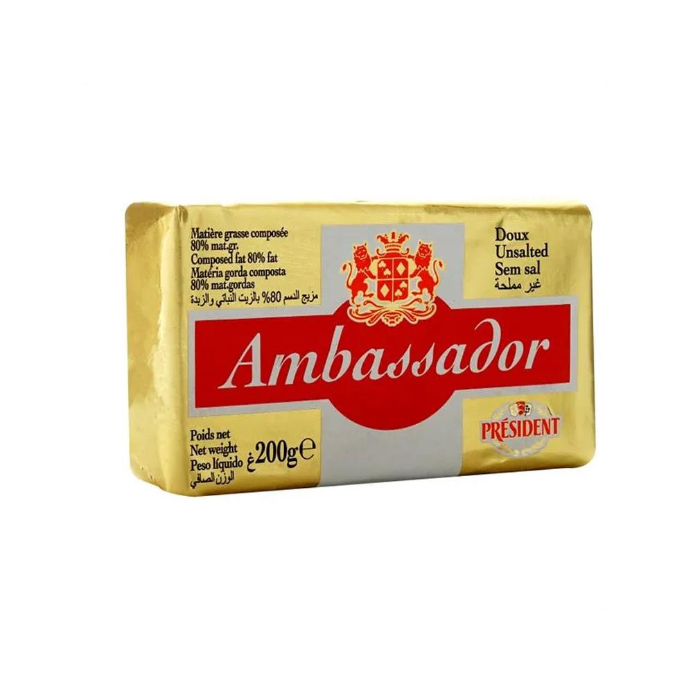 Margarina sin sal Ambassador Presidente (200 g / 7.05 oz)