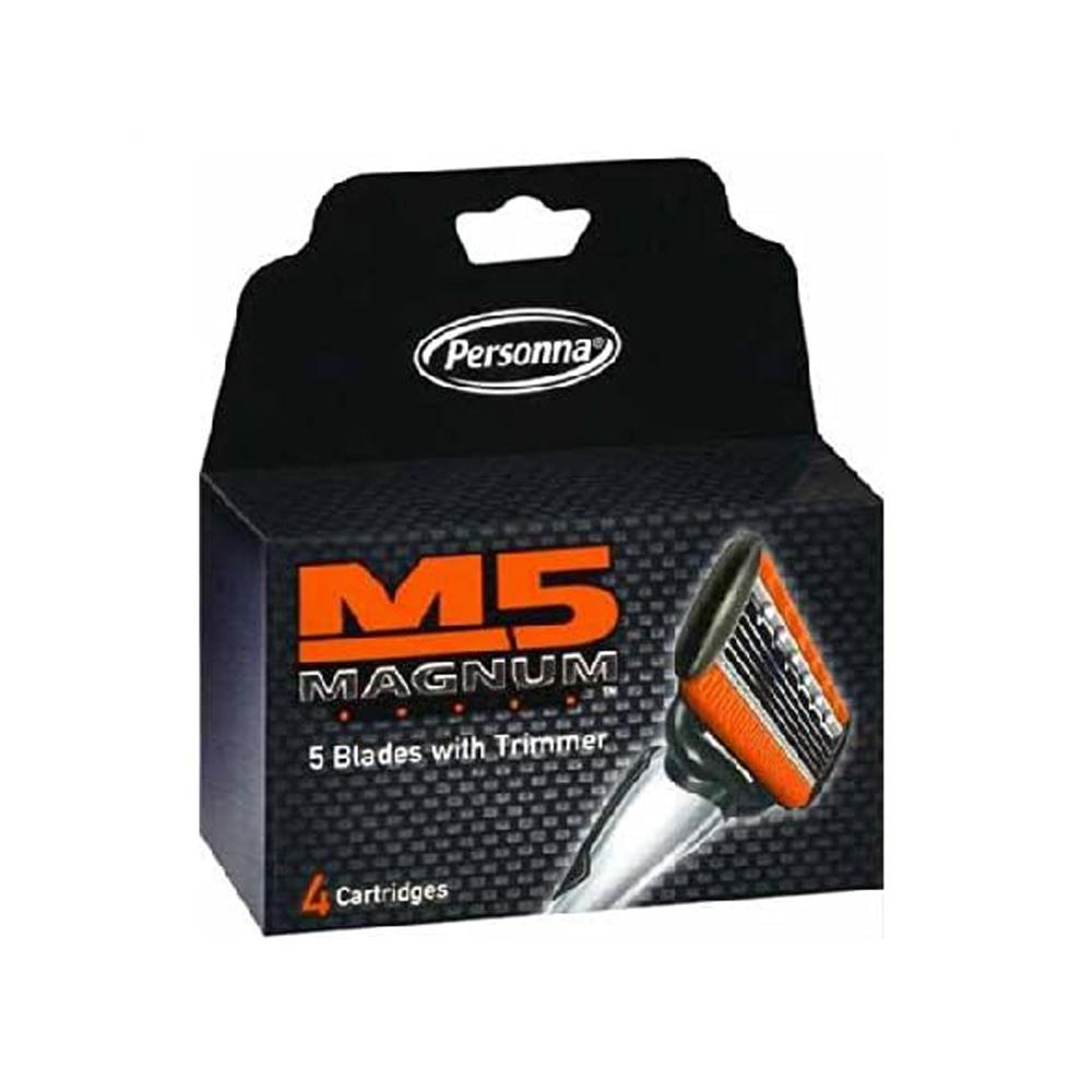 Repuestos de Maquinillas de afeitar M5 Magnum Personna (4 U)