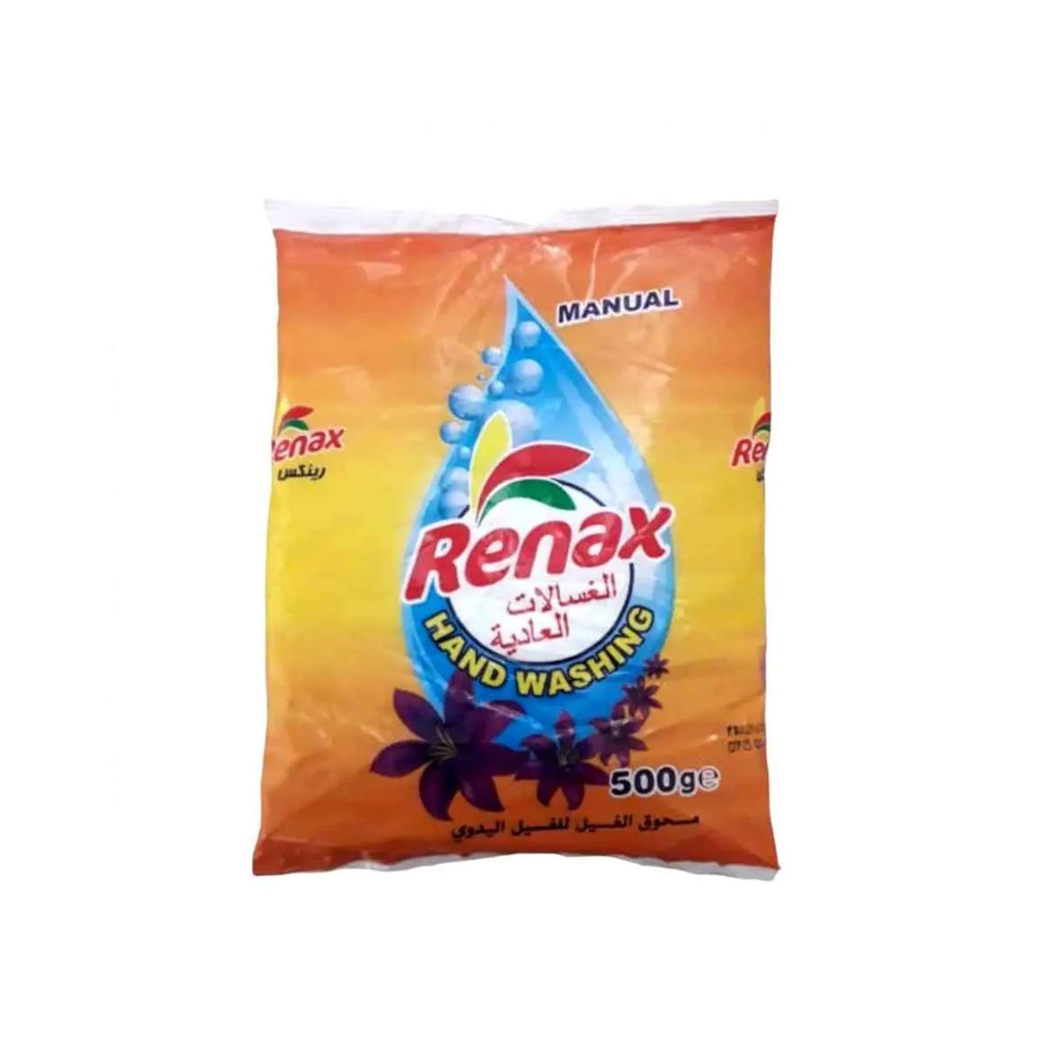 Detergente en polvo para ropa de cualquier tipo de color Renax (500 g / 1.1 lb) 