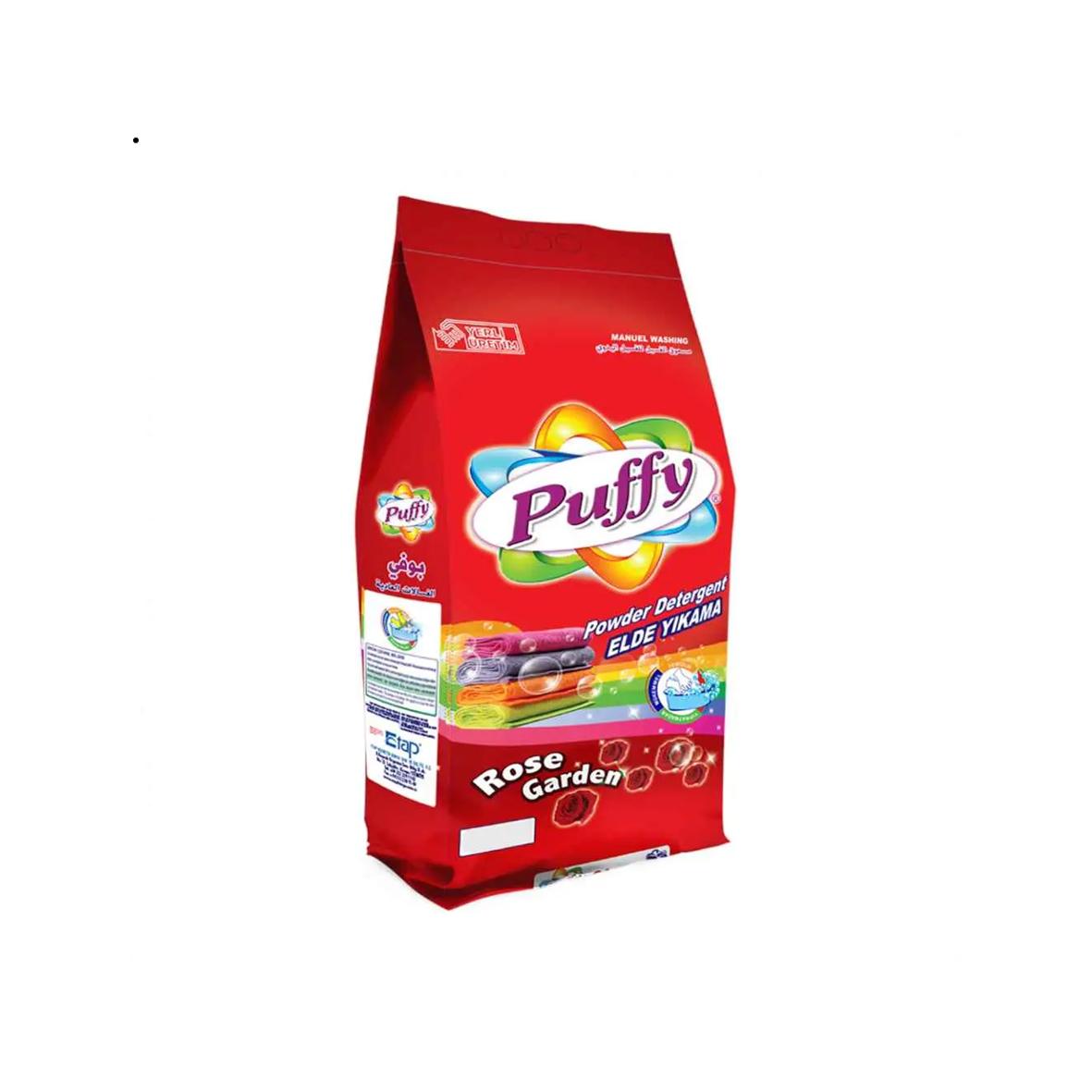 Detergente en polvo para ropa de color con aroma a rosas Puffy (5 kg / 11.02 lb)