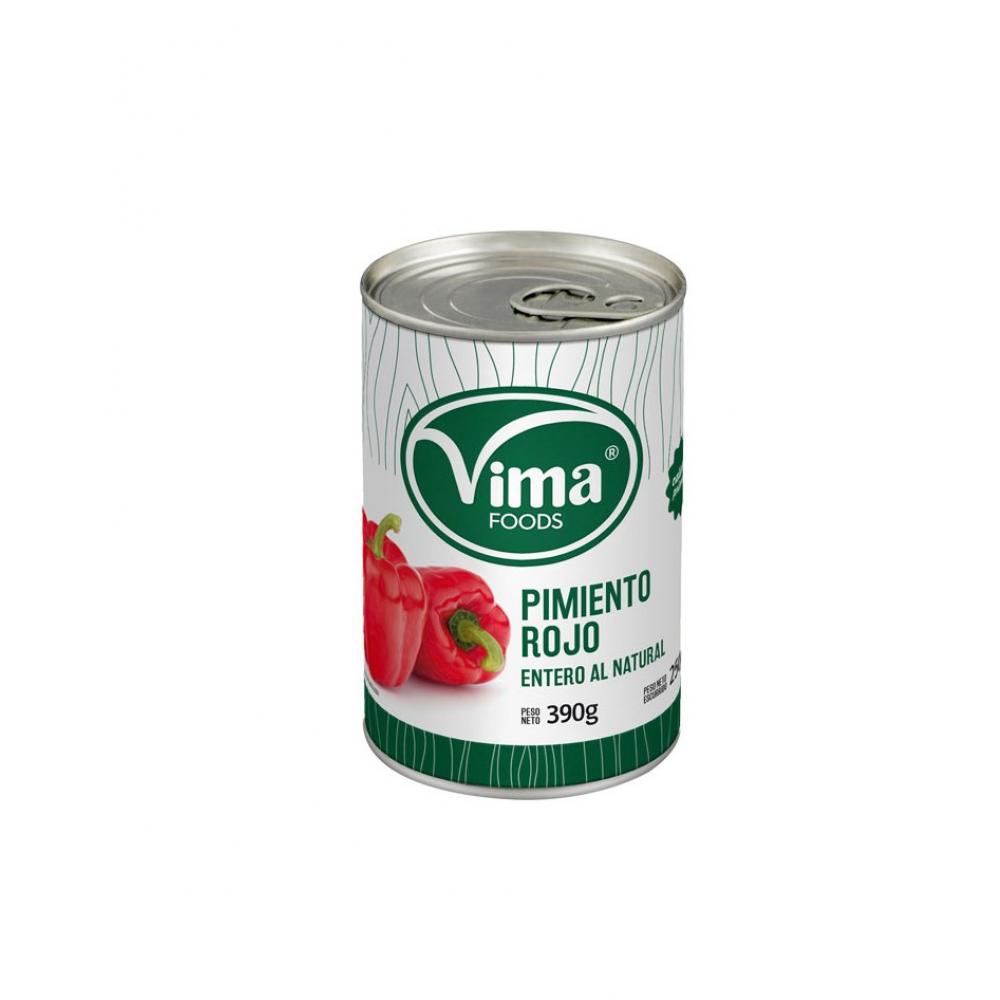 Pimiento Rojo entero al Natural Vima Foods (390 g /13.75 oz)